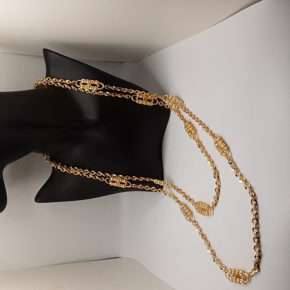 Camrose & Kross Jaqueline Kennedy Reproduction Dual Paperclip Chain Necklace
